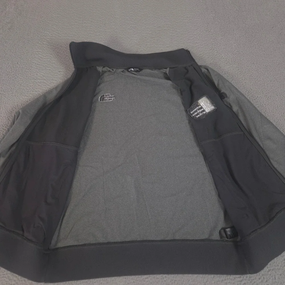 The North Face Jacket Mens XL Gray Tech Full-Zip Fleece Northwest Respiratory